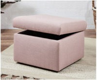 Handcrafted Paris Storage Cube Footstool