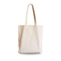 Natural Unbleached Cotton Shopping Carrier Bags with Long Handles
