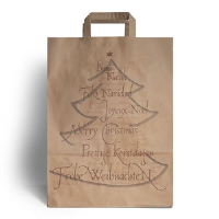 Christmas Tree Value Paper Carrier Bags