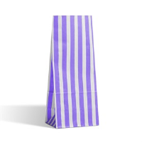 Purple Stripe Pick n Mix Paper Bags