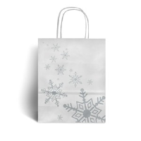 Silver Snowflake Premium Christmas Carrier Bags