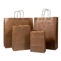 Chocolate Brown Premium Italian Paper Carrier Bags with Twisted Handles