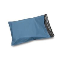 Metallic Blue Mailing Bags - Recycled Plastic