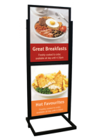 500x700 Poster Pillar Info board Black