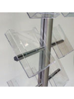 Brochure A5 Acrylic Holders With side-mounting arm