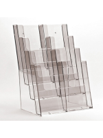 Clear LeafletDispensers 4 x  A4 stacked wall or free standing