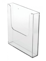 Clear Leaflet Dispensers A5 wall mounted