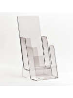 Clear Leaflet Dispensers 2 x 1/3 A4 stacked