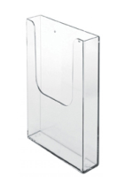 Clear Leaflet Dispensers 1/3 A4 wall mounted