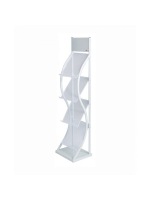 Deluxe White Brochure Stand