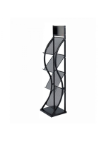 Deluxe BLACK Brochure Stand