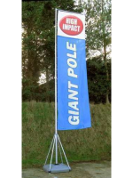 Giant Pole including printed flag (1 off)