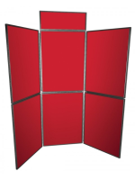 Folding Disply Kits 6 Panel RED BLACK