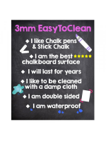 Unframed EasytoClean A6 Chalk Boards