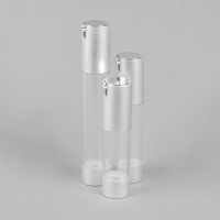 Round Clear Airless Bottle For The Cosmetics Industry