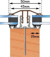 PVCu Capped Rafter Supported Bar.