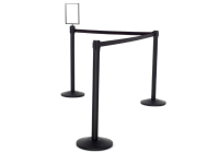 Quality Q-Way Retractable Barrier Pair For Museums