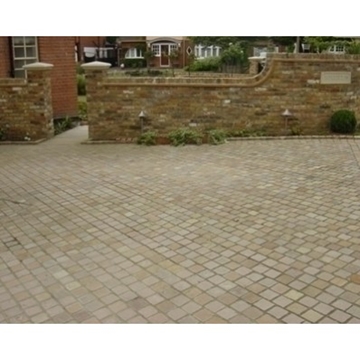 Raj Blend Sandstone Cobbles / Setts - 12.3m2 Pack