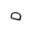 25mm Black Heavy Duty D-Ring Pack of 100