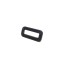 25mm Black Rectangle Loop Pack of 100