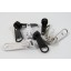 6mm White Spiral Zip Slider, Single Tab, Auto-lock per 100