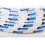 8.0mm White/Blue Braidline Double Braided Cord Polyester Rope