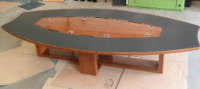 3500 x 1650mm Antique Rosewood Boardroom Table