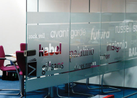  Decorative Window Film for Temporary Office