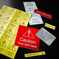 Bespoke Electrical And Warning Labels