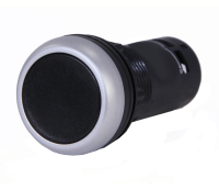 Compact Push Button 22mm Extended BLACK 1NO