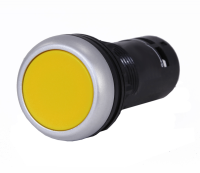 Compact Push Button 22mm Extended YELLOW 1NO