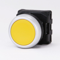 Flush Push Button Head 22mm YELLOW