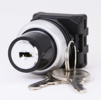 Key Selector Switch Head 22mm 3 Position without Spring Return Key Removable in all positions -45 to 45 degee swing