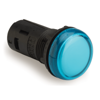 22mm LED Indicator BLUE 12Vac/dc