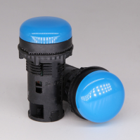 PRO 22mm LED Indicator BLUE 12Vac/dc