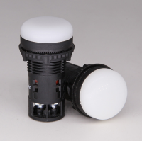 PRO 22mm LED Indicator WHITE 110Vdc