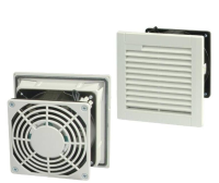 Filter with fan, 115V AC 105x105mm, 20/35m3/ h