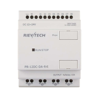 PLC with 8 X Digital, 4 X Analogue in, 4 X SPNO out, 12 - 24Vdc, RS232