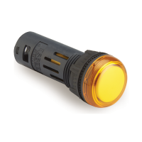 16mm LED Indicator AMBER 240Vac