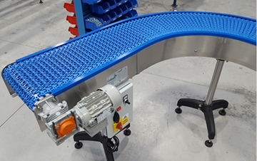 Curved Modular Chain Conveyors