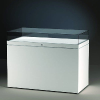 EXCEL Line T, Model C Display Case (150cm wide, 20cm Glass Hood)