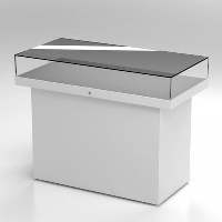 EXCEL Line T, Model P Display Case with Passive Climate Control (120cm wide, 15cm Glass Hood)