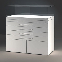 EXCEL Line A Archive Case with Passive Climate Control (15cm Glass Hood)