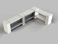 2 Shelf Corner Unit