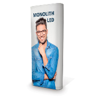 Formulate Monolith LED Illuminated Tension Fabric Stand