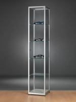 Aspire WMS 400 Glass Display Cabinet silver