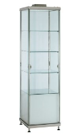 A-Range-Small Upright Cabinet With White Stock Cupboard