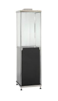 A-Range-Small Upright Cabinet with Black Plinth