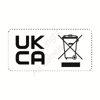High Quality UKCA & WEEE Combined Logo Labels