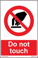 Trusted Suppliers Of Do Not Touch self adhesive sign